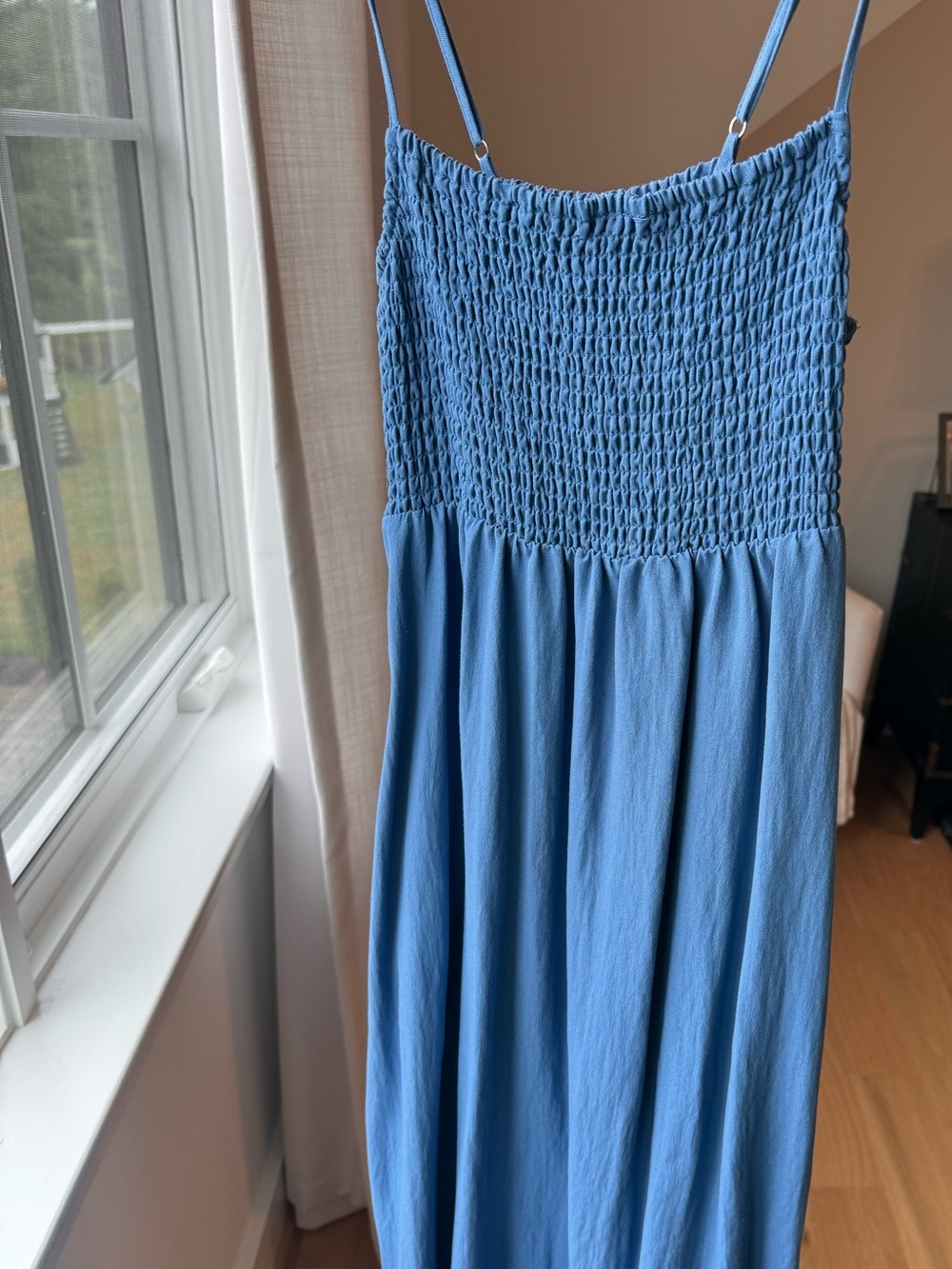 Z Supply Sky Blue Smocked Maxi Dress